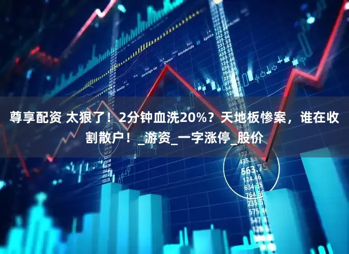 尊享配资 太狠了！2分钟血洗20%？天地板惨案，谁在收割散户！_游资_一字涨停_股价