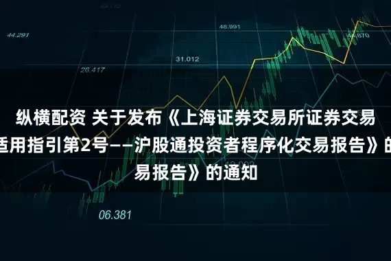 纵横配资 关于发布《上海证券交易所证券交易规则适用指引第2号——沪股通投资者程序化交易报告》的通知
