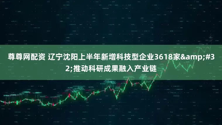 尊尊网配资 辽宁沈阳上半年新增科技型企业3618家&#32;推动科研成果融入产业链