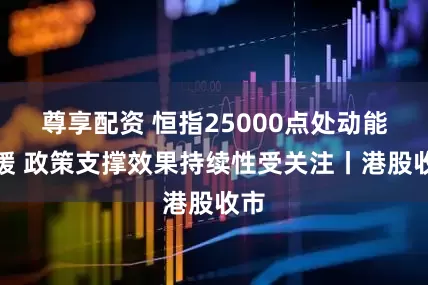 尊享配资 恒指25000点处动能放缓 政策支撑效果持续性受关注丨港股收市